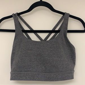 Lululemon Energy Bra, Size 8. Classic Sport Gray. No signs of wear.